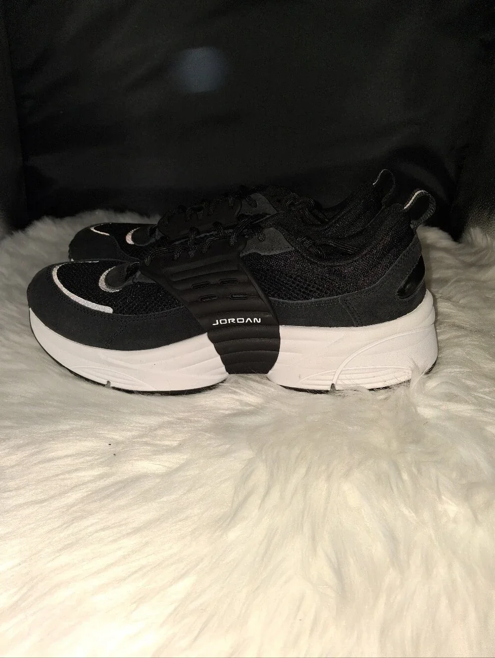 Jordan Trunner Men’s Black and White Chunky Sole Sneakers